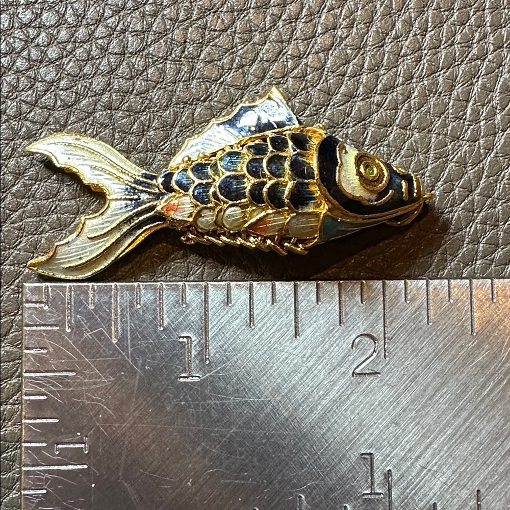Vintage Enamel Koi Fish - Pick One - Picture 7 of 8